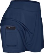 Blevonh Women's Tennis Skort Active Pleated Skirts with Pocket for Running Golf - Image 2
